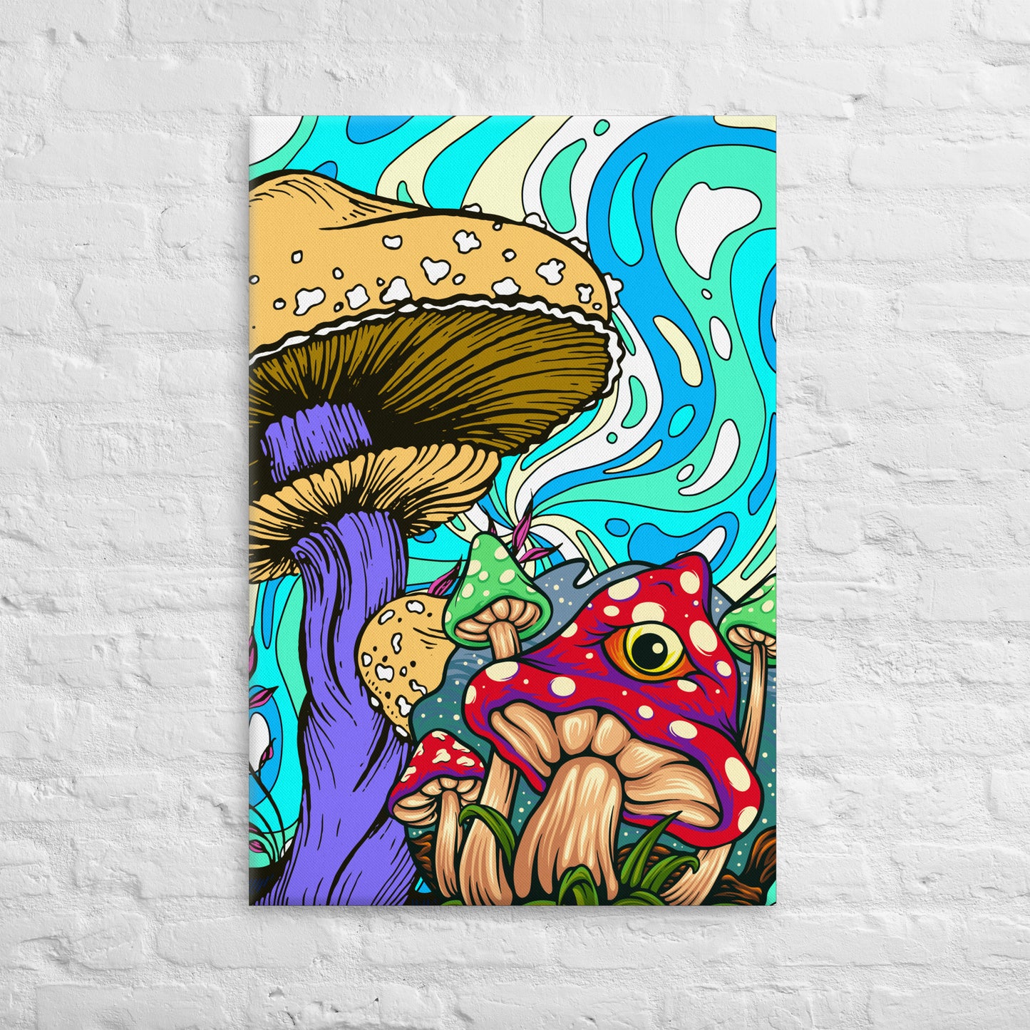 Trippy Mushrooms Dancing